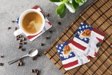 Load image into Gallery viewer, Fox Terrier Patriotic Foam Coaster  BB9650FC