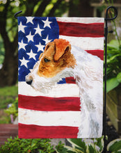Load image into Gallery viewer, Fox Terrier Patriotic Garden Flag - Outdoor Decorative Yard Flag BB9650GF