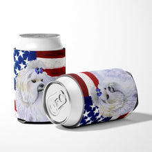 Load image into Gallery viewer, Maltese Patriotic Can or Bottle Hugger BB9651CC