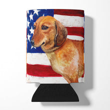 Load image into Gallery viewer, Dachshund Patriotic Can or Bottle Hugger BB9652CC