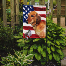 Load image into Gallery viewer, Dachshund Patriotic Garden Flag - Outdoor Decorative Yard Flag BB9652GF