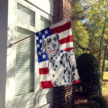 Load image into Gallery viewer, Dalmatian Patriotic Flag Canvas House Size BB9653CHF
