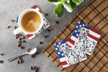Load image into Gallery viewer, Dalmatian Patriotic Foam Coaster  BB9653FC
