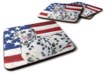Load image into Gallery viewer, Dalmatian Patriotic Foam Coaster  BB9653FC
