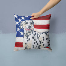 Load image into Gallery viewer, Dalmatian Patriotic Throw Pillow - 14x14 Decorative Pillow – Art for Your Home &amp; Patio BB9653PW1414