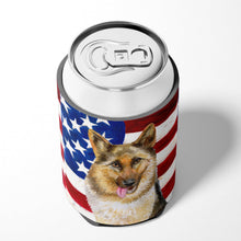 Load image into Gallery viewer, German Shepherd Patriotic Can or Bottle Hugger BB9654CC