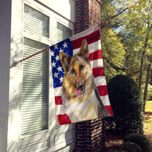 Load image into Gallery viewer, German Shepherd Patriotic Flag Canvas House Size BB9654CHF