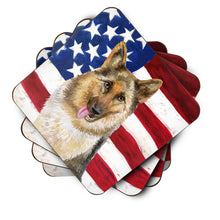 Load image into Gallery viewer, German Shepherd Patriotic Foam Coaster  BB9654FC