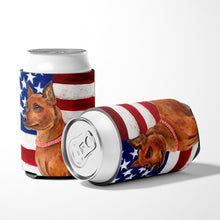 Load image into Gallery viewer, Miniature Pinscher Patriotic Can or Bottle Hugger BB9656CC