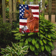 Load image into Gallery viewer, Miniature Pinscher Patriotic Garden Flag - Outdoor Decorative Yard Flag BB9656GF