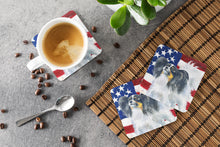 Load image into Gallery viewer, Papillon Patriotic Foam Coaster  BB9657FC