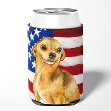 Load image into Gallery viewer, Chihuahua Patriotic Can or Bottle Hugger BB9658CC