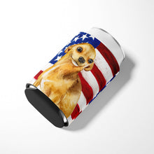Load image into Gallery viewer, Chihuahua Patriotic Can or Bottle Hugger BB9658CC