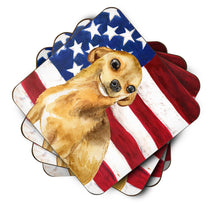 Load image into Gallery viewer, Chihuahua Patriotic Foam Coaster  BB9658FC