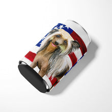 Load image into Gallery viewer, Chinese Crested Patriotic Can or Bottle Hugger BB9659CC