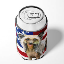 Load image into Gallery viewer, Chinese Crested Patriotic Can or Bottle Hugger BB9659CC