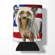 Load image into Gallery viewer, Chinese Crested Patriotic Can or Bottle Hugger BB9659CC