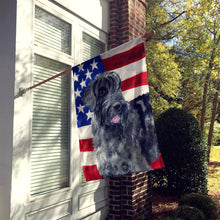 Load image into Gallery viewer, Giant Schnauzer Patriotic Flag Canvas House Size BB9660CHF