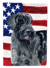 Load image into Gallery viewer, Giant Schnauzer Patriotic Flag Canvas House Size BB9660CHF