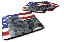 Load image into Gallery viewer, Giant Schnauzer Patriotic Foam Coaster  BB9660FC