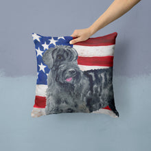 Load image into Gallery viewer, Giant Schnauzer Patriotic Throw Pillow - 14x14 Decorative Pillow – Art for Your Home &amp; Patio BB9660PW1414
