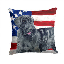 Load image into Gallery viewer, Giant Schnauzer Patriotic Throw Pillow - 14x14 Decorative Pillow – Art for Your Home &amp; Patio BB9660PW1414
