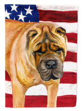 Load image into Gallery viewer, Shar Pei Patriotic Flag Canvas House Size BB9661CHF