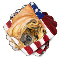 Load image into Gallery viewer, Shar Pei Patriotic Foam Coaster  BB9661FC