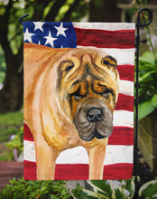 Load image into Gallery viewer, Shar Pei Patriotic Garden Flag - Outdoor Decorative Yard Flag BB9661GF
