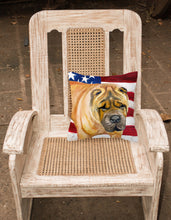 Load image into Gallery viewer, Shar Pei Patriotic Fabric Decorative Pillow BB9661PW1818