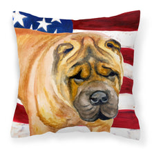 Load image into Gallery viewer, Shar Pei Patriotic Fabric Decorative Pillow BB9661PW1818