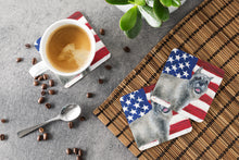 Load image into Gallery viewer, Schnauzer Patriotic Foam Coaster  BB9662FC