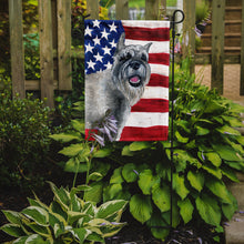 Load image into Gallery viewer, Schnauzer Patriotic Garden Flag - Outdoor Decorative Yard Flag BB9662GF