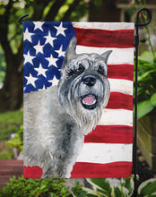 Load image into Gallery viewer, Schnauzer Patriotic Garden Flag - Outdoor Decorative Yard Flag BB9662GF