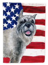 Load image into Gallery viewer, Schnauzer Patriotic Garden Flag - Outdoor Decorative Yard Flag BB9662GF