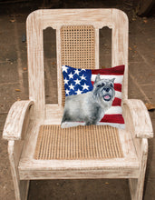 Load image into Gallery viewer, Schnauzer Patriotic Fabric Decorative Pillow BB9662PW1818