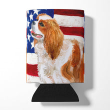 Load image into Gallery viewer, Cavalier Spaniel Patriotic Can or Bottle Hugger BB9663CC