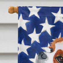Load image into Gallery viewer, Cavalier Spaniel Patriotic Flag Canvas House Size BB9663CHF