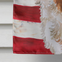 Load image into Gallery viewer, Cavalier Spaniel Patriotic Flag Canvas House Size BB9663CHF