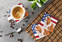 Load image into Gallery viewer, Cavalier Spaniel Patriotic Foam Coaster  BB9663FC