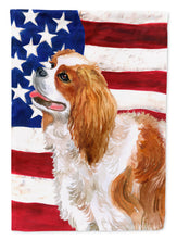 Load image into Gallery viewer, Cavalier Spaniel Patriotic Garden Flag - Outdoor Decorative Yard Flag BB9663GF