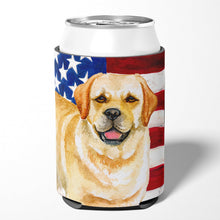 Load image into Gallery viewer, Golden Retriever Patriotic Can or Bottle Hugger BB9664CC