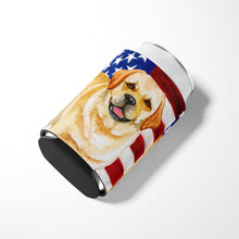 Load image into Gallery viewer, Golden Retriever Patriotic Can or Bottle Hugger BB9664CC
