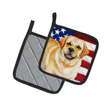 Load image into Gallery viewer, Golden Retriever Patriotic Pot Holders - Set of 2 - Heat-Resistant Kitchen Essentials BB9664PTHD