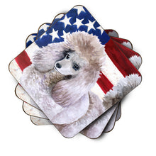 Load image into Gallery viewer, Poodle Patriotic Foam Coaster  BB9665FC