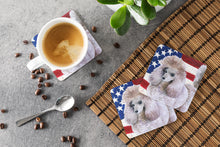 Load image into Gallery viewer, Poodle Patriotic Foam Coaster  BB9665FC