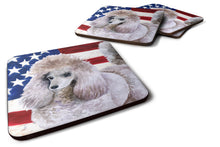 Load image into Gallery viewer, Poodle Patriotic Foam Coaster  BB9665FC