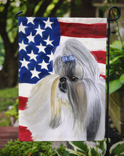 Load image into Gallery viewer, Shih Tzu Patriotic Garden Flag - Outdoor Decorative Yard Flag BB9666GF
