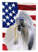 Load image into Gallery viewer, Shih Tzu Patriotic Garden Flag - Outdoor Decorative Yard Flag BB9666GF