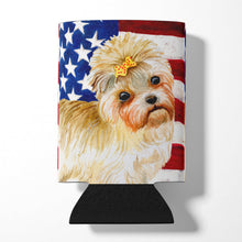 Load image into Gallery viewer, Morkie Patriotic Can or Bottle Hugger BB9668CC